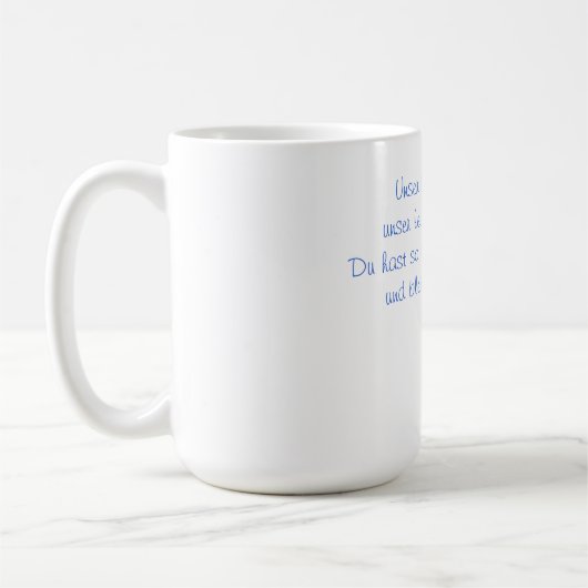 Unser kleiner Engel Erinnerungstasse Kaffeetasse (Links)
