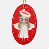 Unser kleiner Engel Keramikornament (Links)