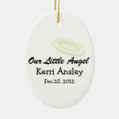 Unser kleiner Engel Keramikornament (Hinten)
