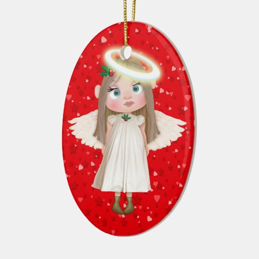 Unser kleiner Engel Keramikornament (Links)