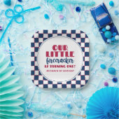 Unser kleiner Feuerracker zum ersten Geburtstag Pappteller (Party)