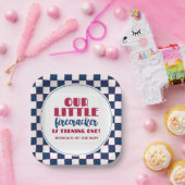 Unser kleiner Feuerracker zum ersten Geburtstag Pappteller (Party)