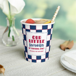 Unser kleiner Feuerwehrmann macht einen Geburtstag Pappbecher