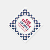 Unser kleiner Feuerwehrmann macht einen Geburtstag Serviette (Ecke)