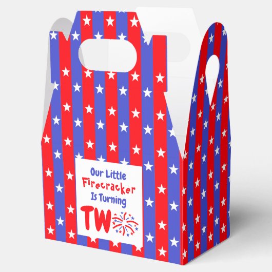 Unser kleiner Firecracker 2. Geburtstag Geschenkschachtel (Geöffnet)