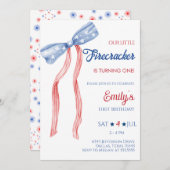 Unser kleiner Firecracker-Bow zum Geburtstag Einladung (Vorne/Hinten)