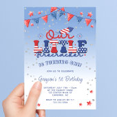 Unser kleiner Firecracker Junge erster 1. Geburtst Einladung