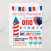 Unser kleiner Firecracker macht eine Einladung (Vorne/Hinten)