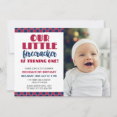 Unser kleiner Firecracker macht eine Einladung (Vorderseite)