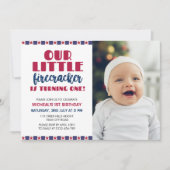 Unser kleiner Firecracker macht eine Einladung (Vorderseite)