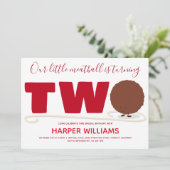 Unser kleiner Fleischball dreht zwei Tage Einladung (Stehend Vorderseite)