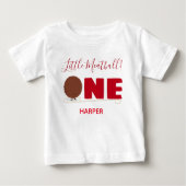 Unser kleiner Fleischball macht einen ersten Gebur Baby T-shirt (Vorderseite)
