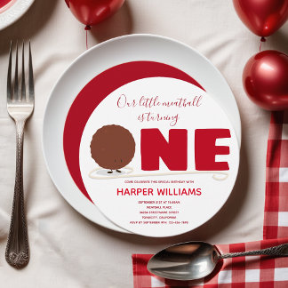 Unser kleiner Fleischball macht einen ersten Gebur Einladung