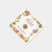 Unser kleiner Fleischbällchen italienisches Essen  Serviette (Ecke)