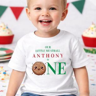 Unser kleiner Fleischbällchen wird heute 1 Jahr al Kleinkind T-shirt