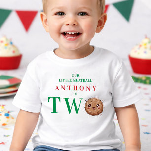 Unser kleiner Fleischklops ist zwei 2. Geburtstag Kleinkind T-shirt