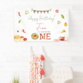 Unser kleiner Fleischkügelchen 1. Geburtstag Banner (Insitu)