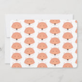 Unser kleiner Fuchs dreht zwei zweite Kindergeburt Einladung (Rückseite)