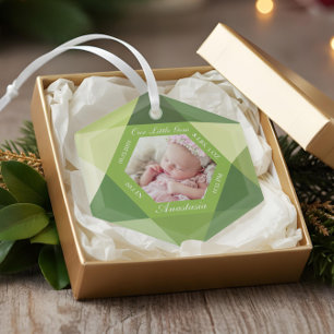Unser kleiner Gem August Birthstone Baby Birth Sta Ornament Aus Glas