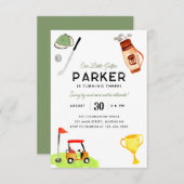 Unser kleiner Golfer Bag Golf Geburtstag Mitteilungskarte (Vorne/Hinten)