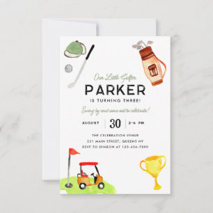 Unser kleiner Golfer Bag Golf Geburtstag Mitteilungskarte