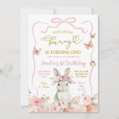 Unser kleiner Hase dreht eine Einladung (Vorderseite)