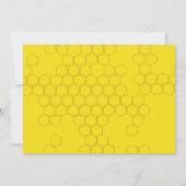 Unser kleiner Honig verwandelt ein Bienenthema zum Einladung (Rückseite)