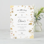 Unser kleiner Honig verwandelt eine Bieneneinladun Einladung (Stehend Vorderseite)