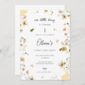 Unser kleiner Honig verwandelt eine Bieneneinladun Einladung (Vorne/Hinten)