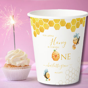 Unser kleiner Honig verwandelt einen Bienentag Pappbecher