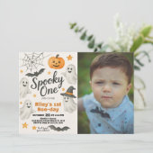 Unser kleiner Kürbis dreht sich um eins | 1. Gebur Einladung (Stehend Vorderseite)