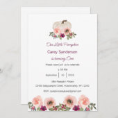 Unser kleiner Kürbis ist eine Einladung, der 1. Ge Einladung (Vorne/Hinten)