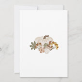 Unser kleiner Kürbis ist eine Einladung, der 1. Ge Einladung (Rückseite)