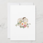 Unser kleiner Kürbis ist eine Einladung, der 1. Ge Einladung (Rückseite)