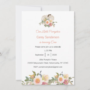 Unser kleiner Kürbis ist eine Einladung, der 1. Ge Einladung