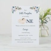 Unser kleiner Kürbis ist eine Einladung, der 1. Ge Einladung (Stehend Vorderseite)