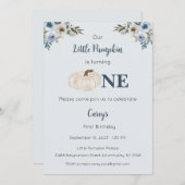 Unser kleiner Kürbis ist eine Einladung, der 1. Ge Einladung (Vorne/Hinten)