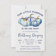 Unser kleiner Kürbis ist unterwegs, blaue Baby-Dus