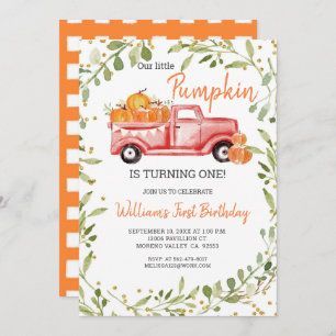 Unser kleiner Kürbis macht einen Einladung