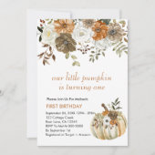 Unser kleiner Kürbis verwandelt eine rustikale Bra Einladung (Vorderseite)