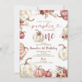 Unser kleiner Kürbis verwandelt einen Marsala Pump Einladung (Vorderseite)