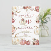 Unser kleiner Kürbis verwandelt einen Marsala Pump Einladung (Stehend Vorderseite)