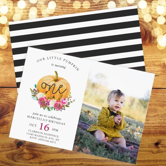 Unser kleiner Kürbisfall Einladung