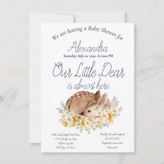 Unser kleiner lieber Hirsch, Sonnenblumen und Milc (Vorderseite)