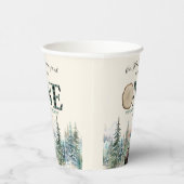 Unser kleiner Lumberjack Bär 1. Geburtstag Party Pappbecher (Rechts)