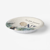 Unser kleiner Lumberjack Bär Blue 1. Geburtstag Pa Pappteller (Gewinkelt)