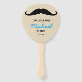 Unser kleiner Mann ist der erste Geburtstag eines  Fächer (Rückseite)