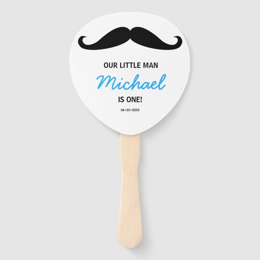 Unser kleiner Mann ist der erste Geburtstag eines  Fächer (Vorderseite)