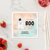 Unser kleiner Niedlicher Geist mit dem 2. Geburtst Serviette (Beispiel)