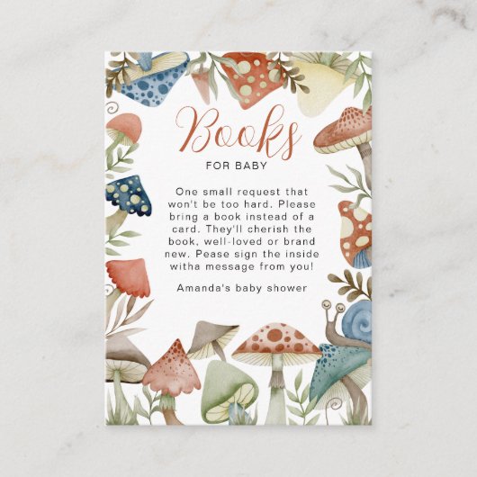 Unser kleiner Pilz | Kinderbücher Begleitkarte (Vorderseite)